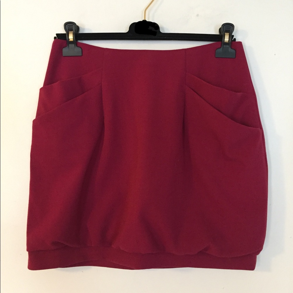 SPACE Bubble Hem Miniskirt